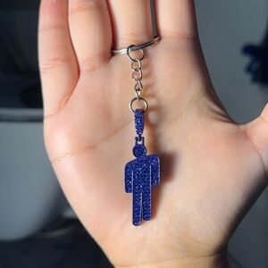 Billie Eilish Blue Blohsh Keychain